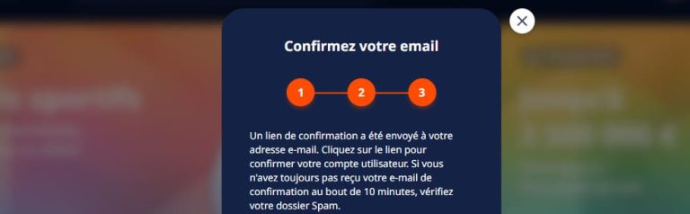 Monro Casino confirmation mail