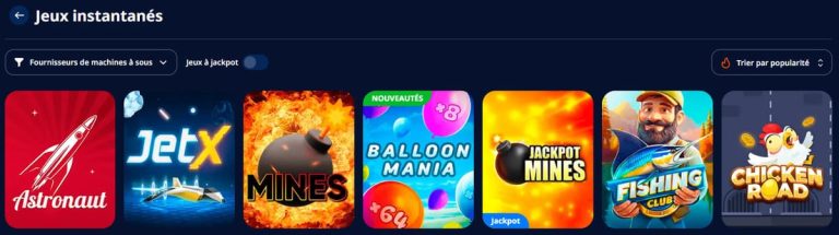 Monro Casino jeux